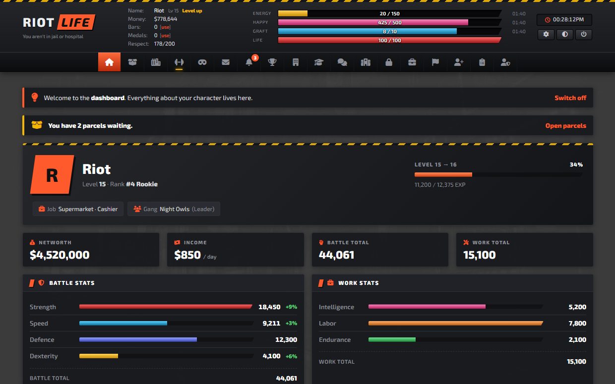 Your dashboard